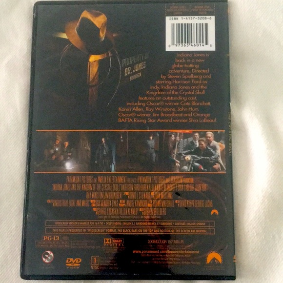 3/$25 Indiana Jones And The Kingdom if the Crystal Skull DVD - Picture 2 of 3